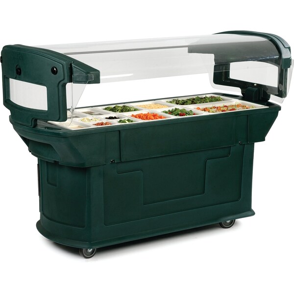 Carlisle Foodservice Food Bar, 6 ft. x 2 ft. x 4.5 ft., Black - 771103