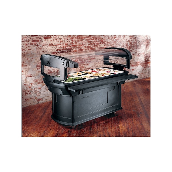 Carlisle Foodservice Food Bar, 6 ft. x 2 ft. x 4.5 ft., Black - 771103