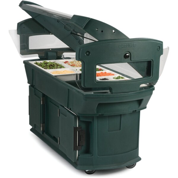 Carlisle Foodservice Food Bar, 6 ft. x 2 ft. x 4.5 ft., Black - 771103