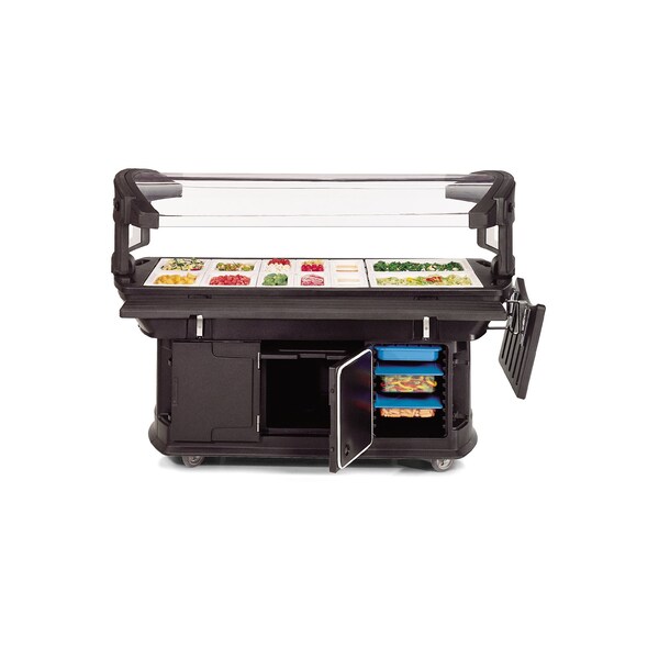Carlisle Foodservice Food Bar, 6 ft. x 2 ft. x 4.5 ft., Black - 771103