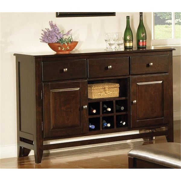 Steve Silver 36inx 54inx 18in 139.5 Weight Wood Victoria Server - VC500SB