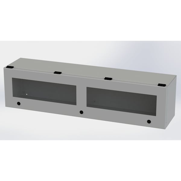 Saginaw Control & Engineering Carbon Steel Electrical Enclosures, 9 in H, 8 in D, 36 in W, NEMA 3R, 4, 12, 13, Hinged - SCE-L9368ELJW