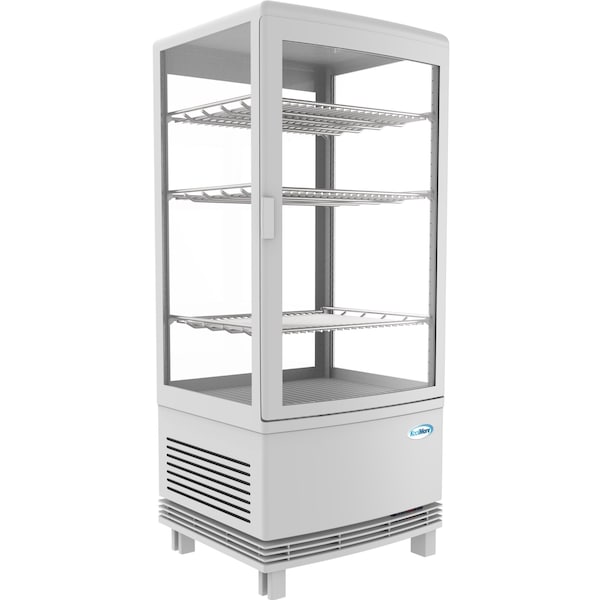 Koolmore Countertop Display Refrigerator - Commercial Beverage Cooler with LED lighting - 3 cu. ft Capacity - CDCU-3C-WH