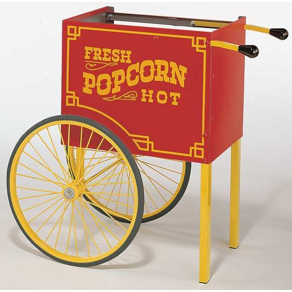 Cretors Popcorn Wagon Base, Red, 44-1/2 in. W - T3WS-X