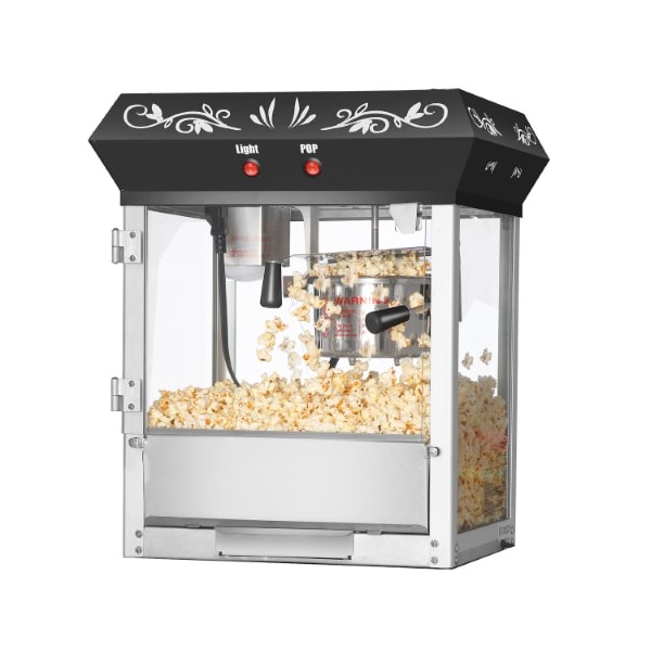Great Northern Popcorn 6111 Great Northern Popcorn Black Foundation Top Popcorn Popper Machine, 4 Ounce - 408514GZT