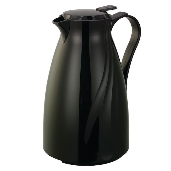 Service Ideas Twist N' Serve Coffee Carafe, 2L, BPA Free, Stackable, Black - TNSPB2BL