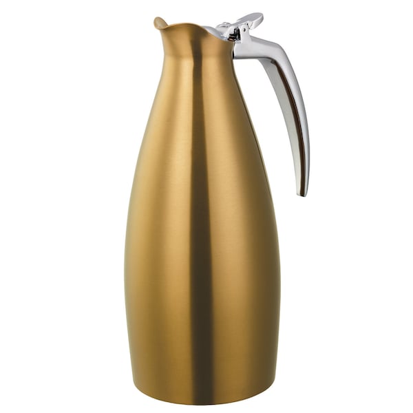 Service Ideas Altus Series Carafe Stainless Vacuum Insulated, 1 Liter, Vintage Gold - ALTU10BSVG