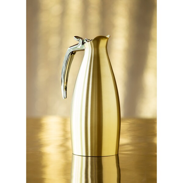 Service Ideas Altus Series Carafe Stainless Vacuum Insulated, 1 Liter, Vintage Gold - ALTU10BSVG