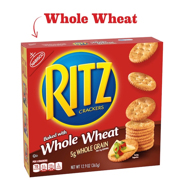 Galletas integrales de trigo entero Ritz Nabisco de 12.9 oz., paquete de 12 - 03133