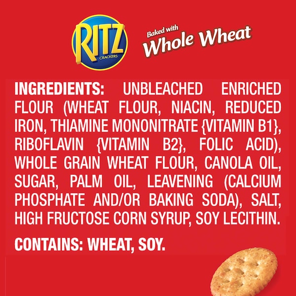 Galletas integrales de trigo entero Ritz Nabisco de 12.9 oz., paquete de 12 - 03133