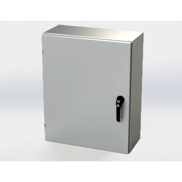 Saginaw Control & Engineering Carbon Steel Electrical Enclosures, 30 in H, 10 in D, 24 in W, NEMA 3R, 4, 12, 13, Hinged - SCE-30EL2410LPPL