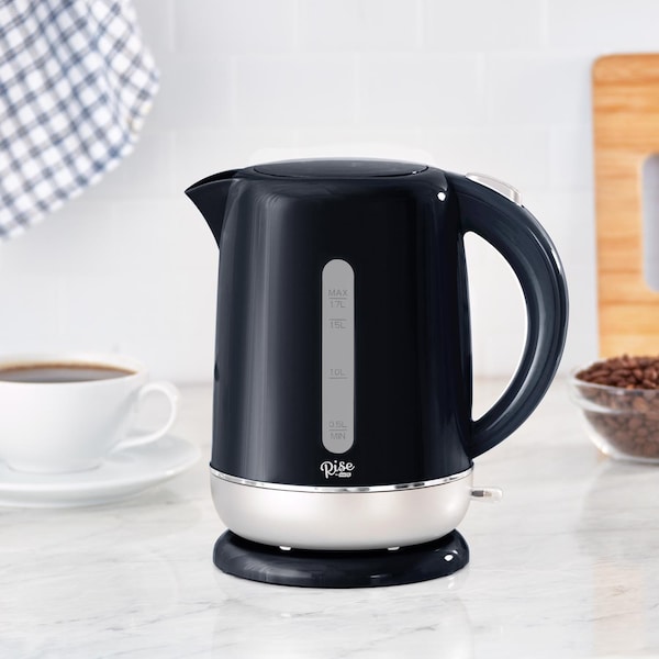 Rise By Dash Black Polypropylene 1.7 L Electric Tea Kettle - REK170GBBK06