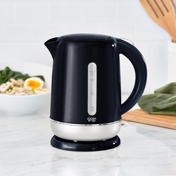 Rise By Dash Black Polypropylene 1.7 L Electric Tea Kettle - REK170GBBK06