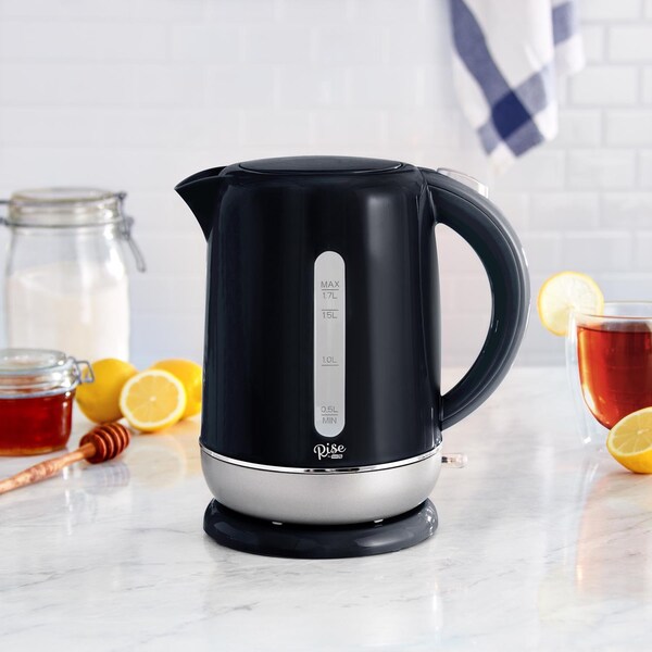 Rise By Dash Black Polypropylene 1.7 L Electric Tea Kettle - REK170GBBK06