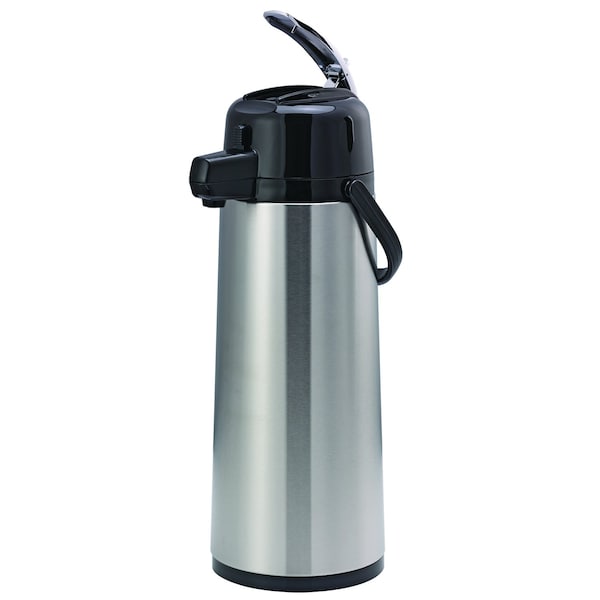 Service Ideas EcoAir Airpot with Lever Lid, 2.5 Liter, Glass vacuum insulated - ECAL25S