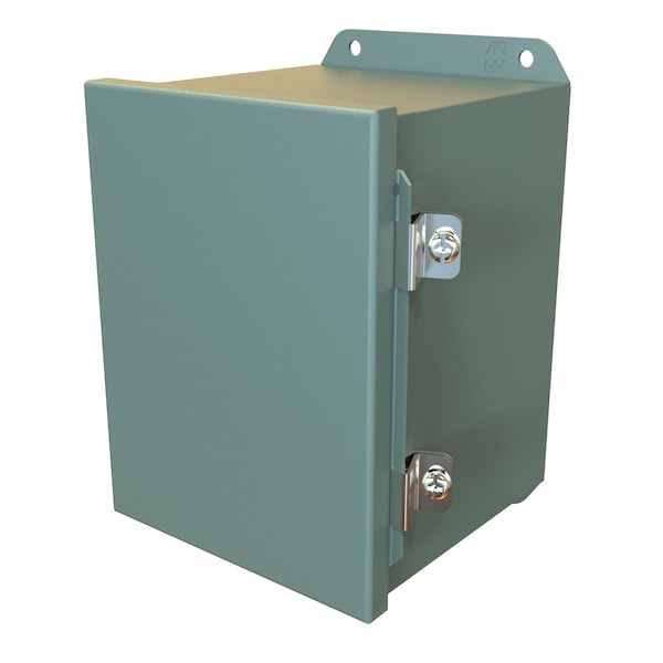Hammond Steel Electrical Enclosures, 8 in H, 6 in D, 6 in W, NEMA 4, 12, Hinged - HJ866HLP