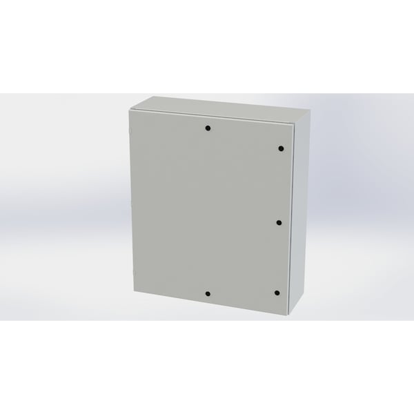 Saginaw Control & Engineering Carbon Steel Electrical Enclosures, 42 in H, 12 in D, 36 in W, NEMA 3R, 4, 12, 13, Hinged - SCE-42EL3612LPLG