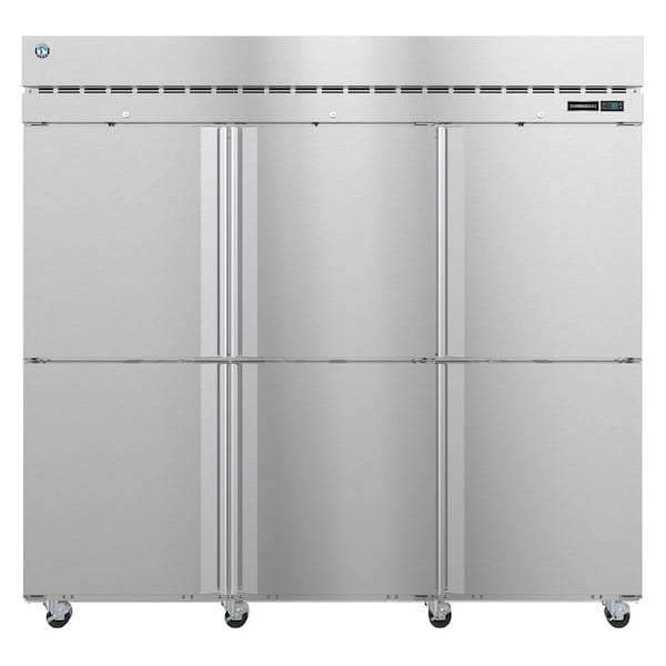 Hoshizaki America Refrigerator, Three Section Upright, Half Stainless Doors with Lock - R3A-HS