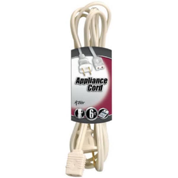 Southwire 09307 6 ft. 18 By 2 White Appliance Cord - 721025