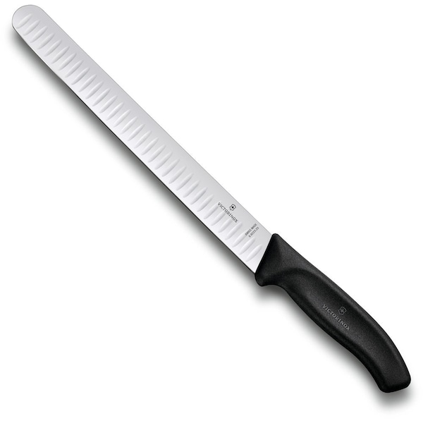 Swiss Army Brands 2022 Victorinox Kitchen Swiss Classic Slicing 100.25In Granton Blade, 10.25In Width At Handle Black - VIC-6.8223.25