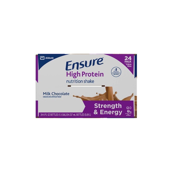 Asegurar Asegurar Alta Proteína Chocolate Botella de 8 oz, PK24 - 64115