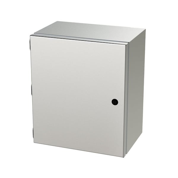 Saginaw Control & Engineering 304 Stainless Steel Electrical Enclosures, 14 in H, 8 in D, 12 in W, NEMA 3R, 4, 4X, 12, 13, Hinged - SCE-14128ELJSS