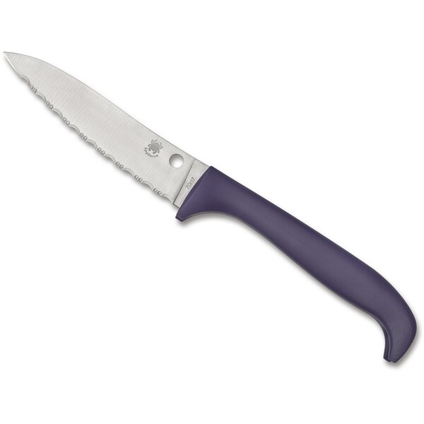 Spyderco 2024 Spyderco Reveal 12, Counter Critter Purple Serrated - SPY-K21SPR
