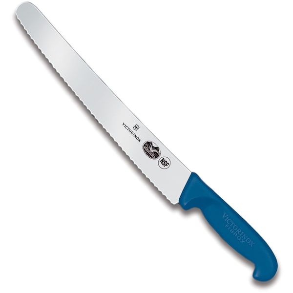 Swiss Army Brands 40453 Kitchen Fibrox Pro - Haccp Blue Chef'S - Serrated, 100.25In Baker'S Blade - VIC-5.2932.26