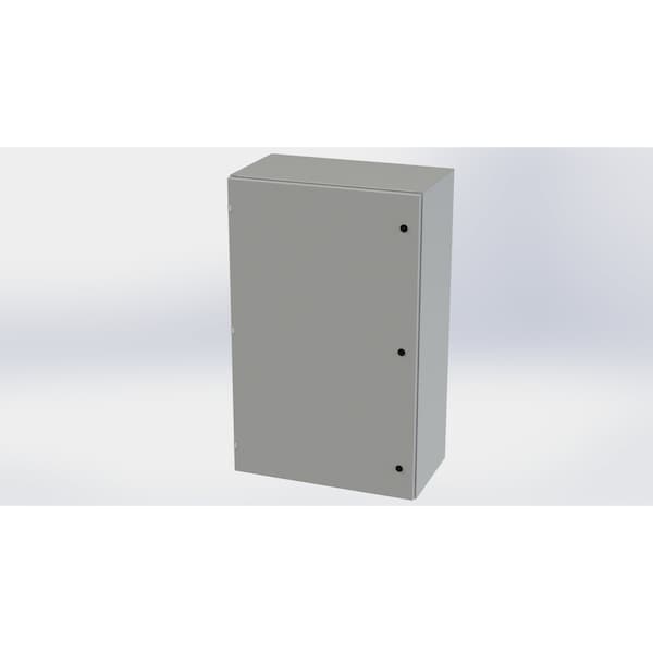 Saginaw Control & Engineering Carbon Steel Electrical Enclosures, 48 in H, 16 in D, 30 in W, NEMA 3R, 4, 12, 13, Hinged - SCE-48EL3016LP