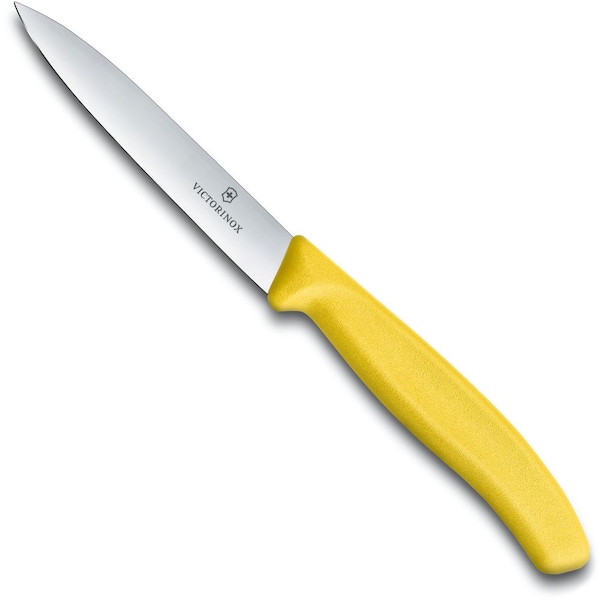 Swiss Army Brands Kitchen Swiss Classic Paring - Colored 4In Strt, Spear Point Blade, 5/8In Width At Handle Yellow - VIC-6.7706.L118