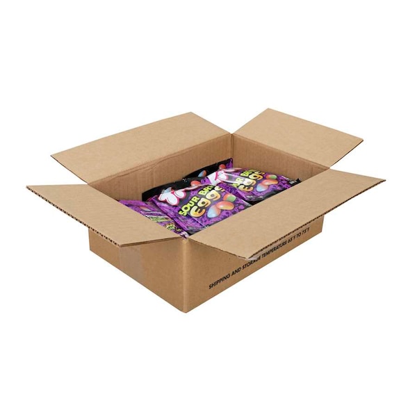 Trolli Trolli Dulce de goma de huevo ácido brillante 4 oz. Bolsa, paquete de 12 - 12088