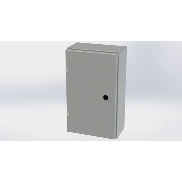 Saginaw Control & Engineering Carbon Steel Electrical Enclosures, 20 in H, 6 in D, 12 in W, NEMA 3R, 4, 12, 13, Hinged - SCE-20EL1206LP