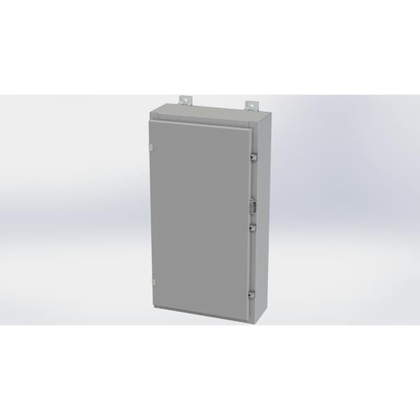 Saginaw Control & Engineering Carbon Steel Electrical Enclosures, 30 in H, 6 in D, 16 in W, NEMA 4, Hinged - SCE-30H1606LP