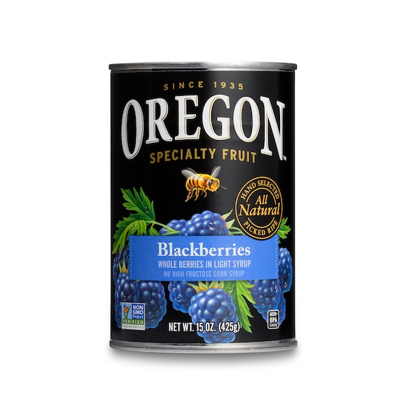 Producto de Frutas de Oregón Producto de Frutas de Oregón Mora 15 oz. Lata, PK8 - 10518