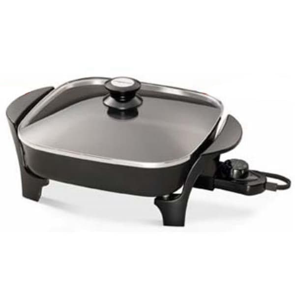 National Presto National Presto Industries 06626 11 in. Electric Skillet with Glass Cover - 6626