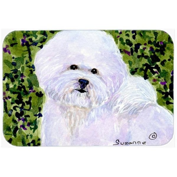Carolines Treasures Carolines Treasures SS8817LCB Bichon Frise Glass Cutting Board; Large - SS8817LCB