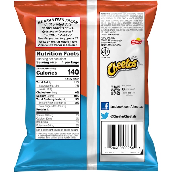 Cheetos Cheetos Jumbo Puffs .875 oz., paquete de 88 unidades - 67437