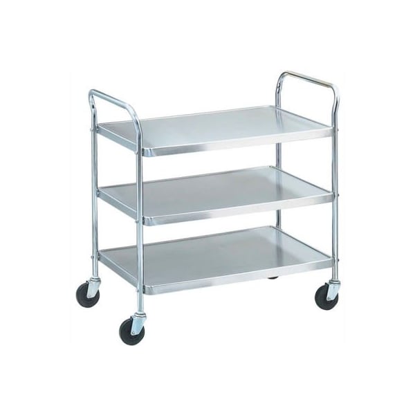 Vollrath Co VollrathÂ - Stainless Steel Shelf Cart, KD, 500 Lbs. Capacity, 40-1/2"D x 21"W x 36-1/2"H - 97106