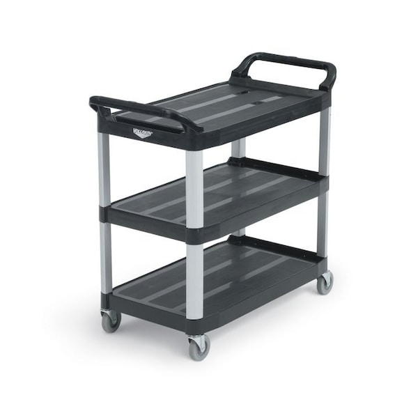 Vollrath Co VollrathÂ Multi-Purpose Plastic Carts, , Black, 300 Lb. Capacity, 40-1/4" X 19-7/8" X 37" - 97007