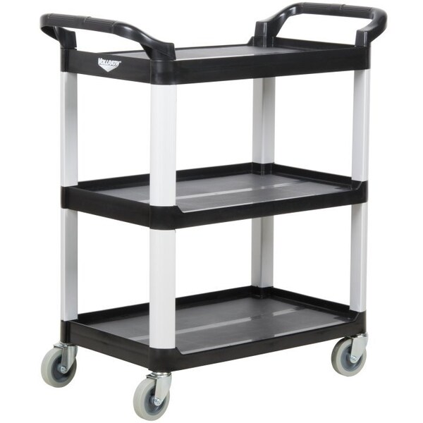 Vollrath Co VollrathÂ Multi-Purpose Plastic Carts, , Black, 300 Lb. Capacity, 40-1/4" X 19-7/8" X 37" - 97007