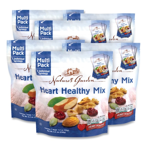Mezcla saludable para el corazón de Nature's Garden, bolsa de 1.2 oz, Paquete con 42 unidades - 7027