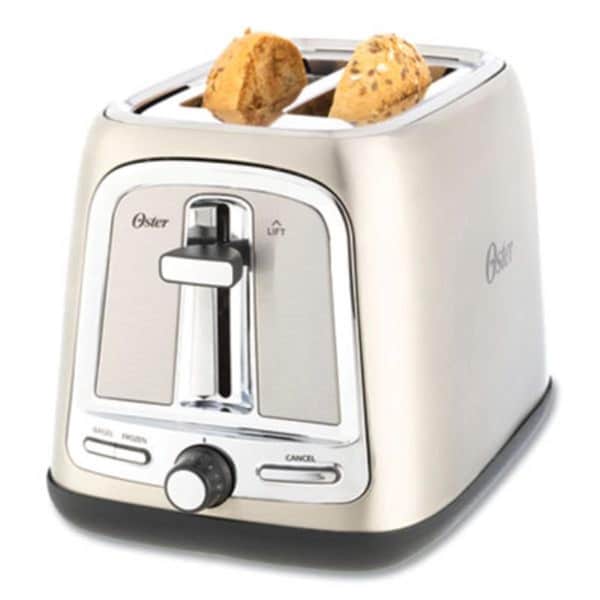 Oster 7.5 x 11 x 8 in. 2-Slice Extra Wide Slot Toaster, Stainless Steel - OS462445