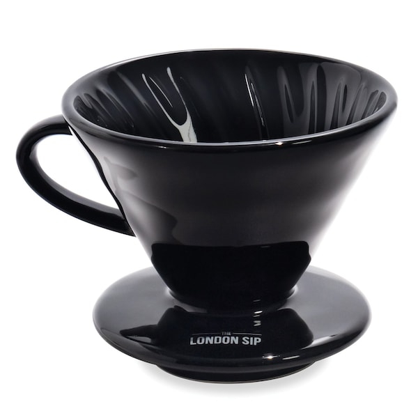 The London Sip Ceramic Coffee Dripper, Black 1 to 2 Cups - CD1-B