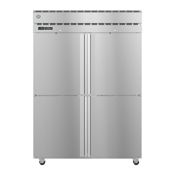 Hoshizaki America Refrigerator, Two Section Pass Thru Upright, Half Stainless Doors with Lock - PT2A-HS-HS