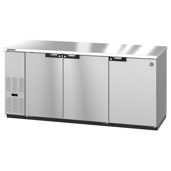 Hoshizaki America Refrigerator, Three Section, Stainless Steel Back Bar Back Bar, Solid Doors,  - BB80-S