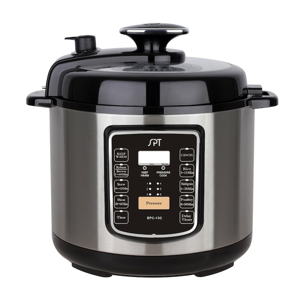 Spt 6.5 qt. Electric Stainless Steel Pressure Cooker with Quick Release - EPC-13CA