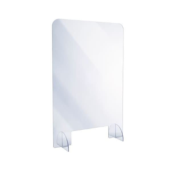 Alpine Industries 24"x 36"x 2"Clear Acrylic Sheet Table Top Protective Sneeze Guard - ALP410-2436-T
