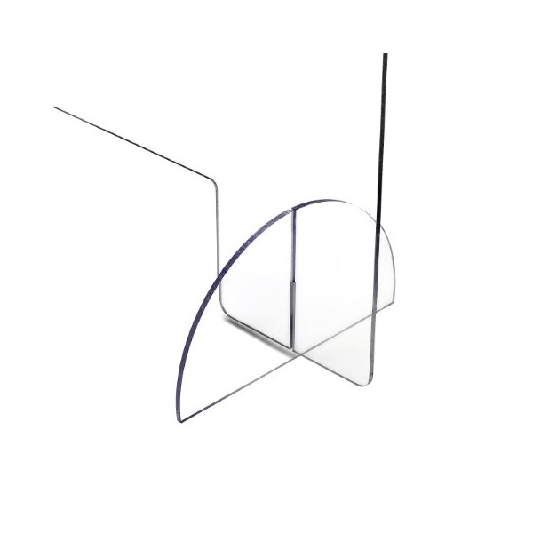 Alpine Industries 24"x 36"x 2"Clear Acrylic Sheet Table Top Protective Sneeze Guard - ALP410-2436-T
