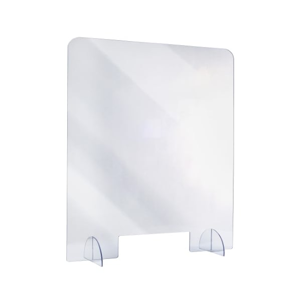 Alpine Industries 30"x 36"x 2"Clear Acrylic Sheet Table Top Protective Sneeze Guard - ALP410-3036-T