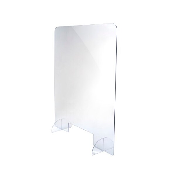 Alpine Industries 30"x 36"x 2"Clear Acrylic Sheet Table Top Protective Sneeze Guard - ALP410-3036-T